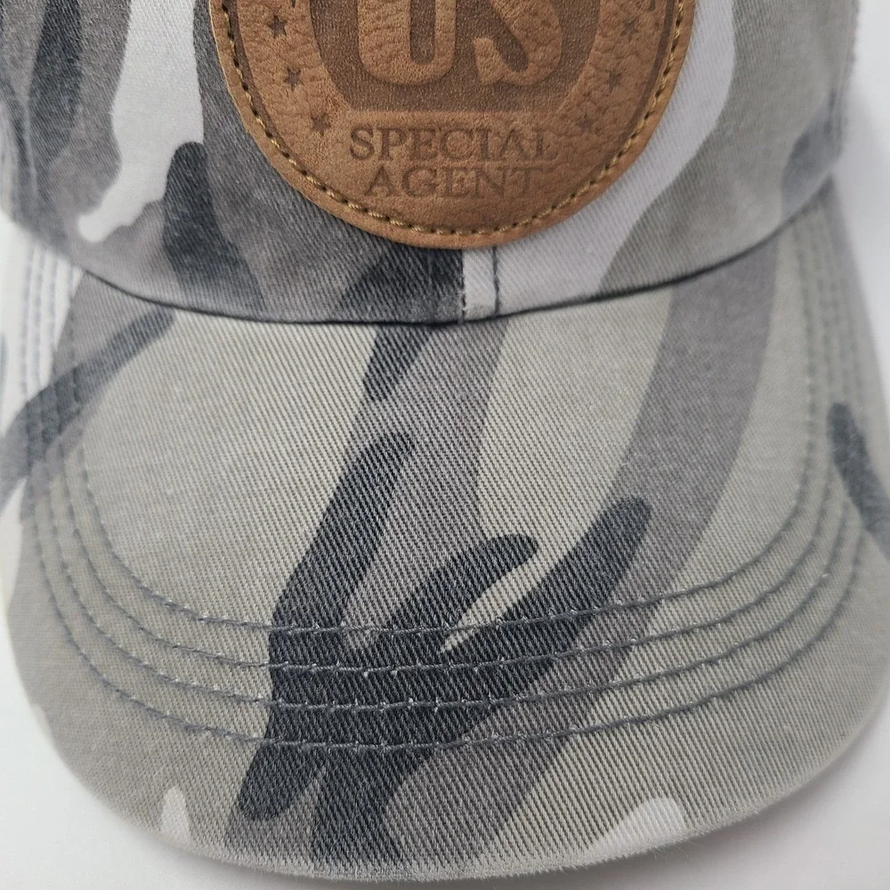 Vintage A Man Part Movie Promo Hat Adjustable Camo 2003 Thriller Action Gray Men